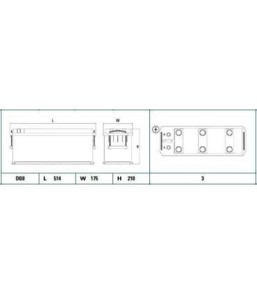 Exide StartPRO 135Ah1000A 514x175x210+-