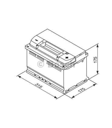 Bosch EFB S4 E10 75Ah 730A 315x175x175-+