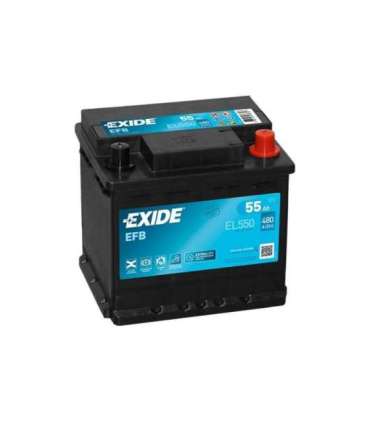 Exide EFB 55Ah 540A 207x175x190-+