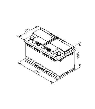 Bosch EFB S4 E11 80Ah 800A 315x175x190-+