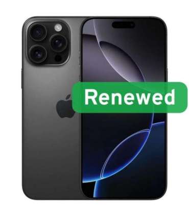 Grade A++ Apple iPhone 16 Pro Max 6.9" Super Retina XDR OLED 5G 256GB Black iOS Apple Renew