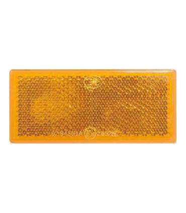 Reflektor kollane 82x36mm kleebitav 2tk