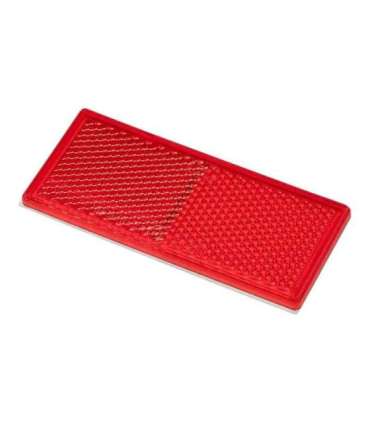 Reflektor punane 82x36mm kleebitav 2tk