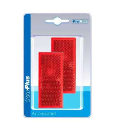 Reflektor punane 82x36mm kleebitav 2tk