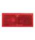 Reflektor punane 82x36mm kleebitav 2tk