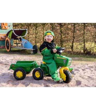 Pedaalidega traktor John Deere Rollytrac järelkäruga