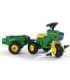 Педальный трактор John Deere Rollytrac с прицепом
