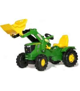 Педальный трактор John Deere 6210R с ковшом