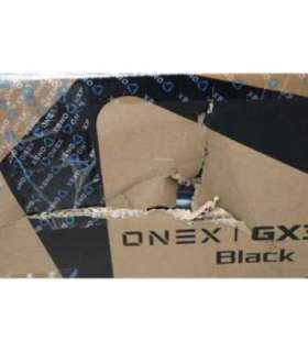 SALE OUT. Onex PVC Nylon caster Metal Onex Gaming chairs GX330 Series Black DAMAGED PACKAGING