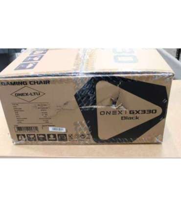 SALE OUT. Onex PVC Nylon caster Metal Onex Gaming chairs GX330 Series Black DAMAGED PACKAGING