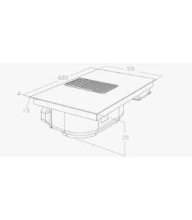Hob and Hood (2in1) ELICA NIKOLATESLA LIBRA EVO BL/A/83