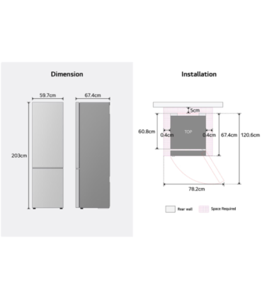 Fridge LG GBBS726BPY