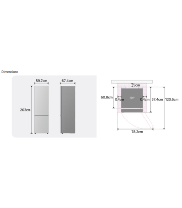 Fridge LG GBBS726BPY