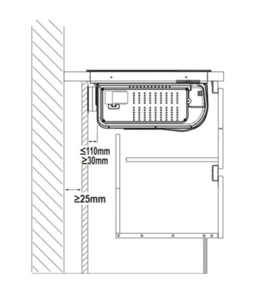 Hob and Hood (2in1) ELICA NIKOLATESLA FIT+ BL/F/60