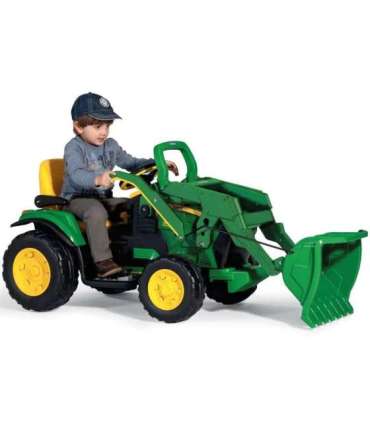 Детский электрический трактор John Deere с погрузчиком 12V