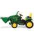 Детский электрический трактор John Deere с погрузчиком 12V