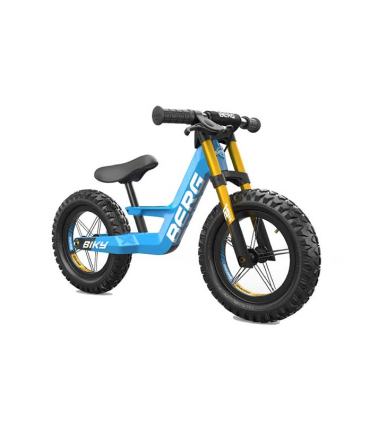 Беговел Biky Cross Blue, ручной тормоз