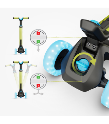 Nexo tõukeratas esiratta tuled kollane