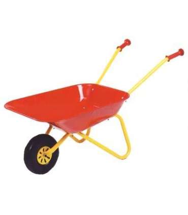 Тачка садовая металлическая красная