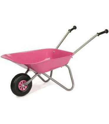 Детская садовая тачка  Rolly, розовая