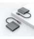 GEMBIRD USB TYPE-C 3-IN-1 MULTI-PORT ADAPTER GREY