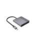GEMBIRD USB TYPE-C 3-IN-1 MULTI-PORT ADAPTER GREY