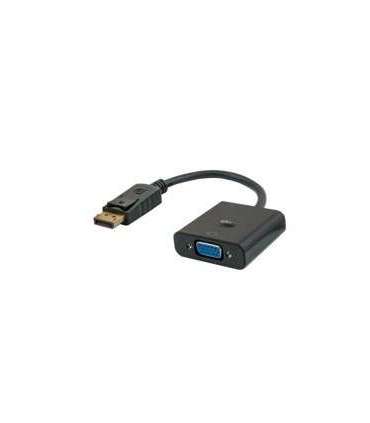 Savio CL-90 video cable adapter 0.2 m DisplayPort VGA (D-Sub) Black
