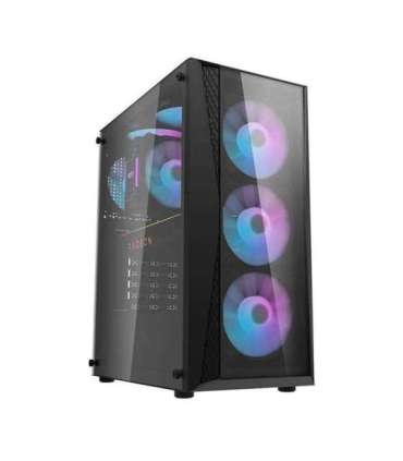 Darkflash DK352 Plus computer case (black) + 4 RGB fans