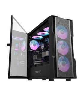Darkflash DK431 Mesh computer case (black) + 4 ARGB fans