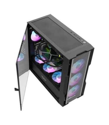 Darkflash DK431 Mesh computer case (black) + 4 ARGB fans