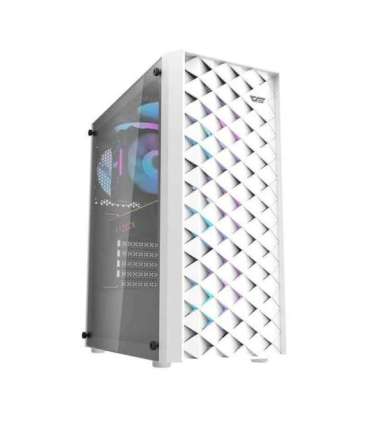 Darkflash DK351 computer case (white) + 4 RGB fans