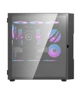 Darkflash DK431 Glass computer case (black) + 4 RGB fans