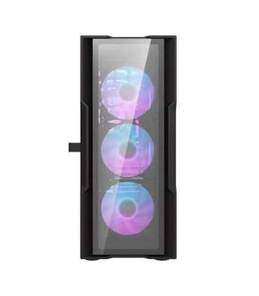 Darkflash DK431 Glass computer case (black) + 4 RGB fans