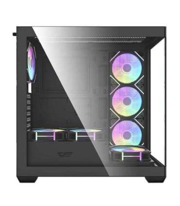 Darkflash DS900 computer case (black) + 7 ARGB fans