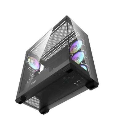 Darkflash DS900 computer case (black) + 7 ARGB fans