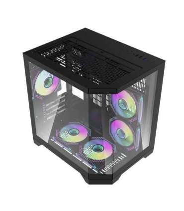 Darflash FT350 computer case + 5 aRGB fans (black)