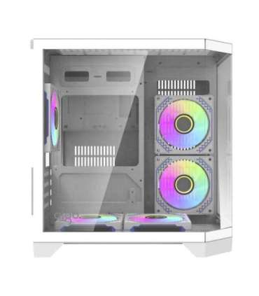 Darflash FT350 computer case + 5 aRGB fans (white)