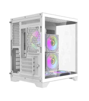 Darflash FT350 computer case + 5 aRGB fans (white)