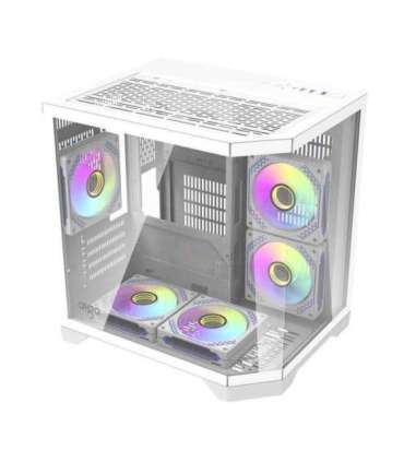 Darflash FT350 computer case + 5 aRGB fans (white)
