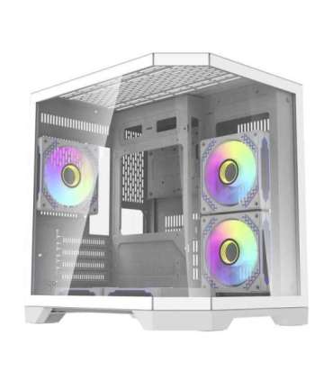 Darflash FT350 computer case + 5 aRGB fans (white)