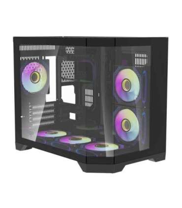 Darflash FT418 computer case + 6 aRGB fans (black)