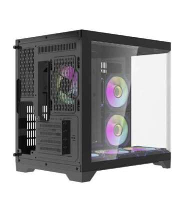 Darflash FT418 computer case + 6 aRGB fans (black)