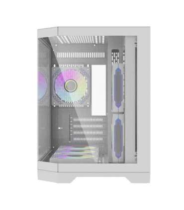 Darflash FT418 computer case + 6 aRGB fans (white)
