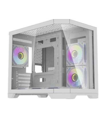 Darflash FT418 computer case + 6 aRGB fans (white)