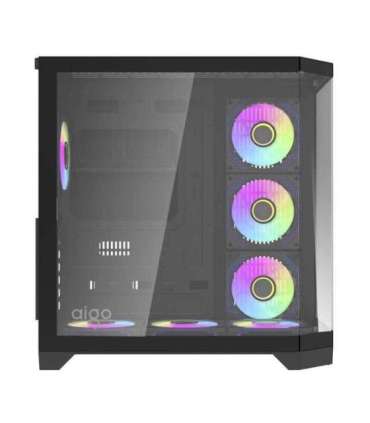 Darflash FT418 PRO computer case + 7 aRGB fans (black)