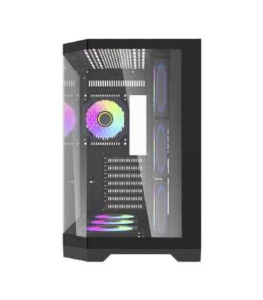 Darflash FT418 PRO computer case + 7 aRGB fans (black)