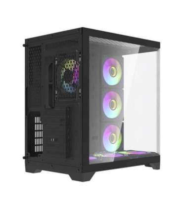 Darflash FT418 PRO computer case + 7 aRGB fans (black)