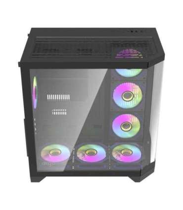 Darflash FT418 PRO computer case + 7 aRGB fans (black)