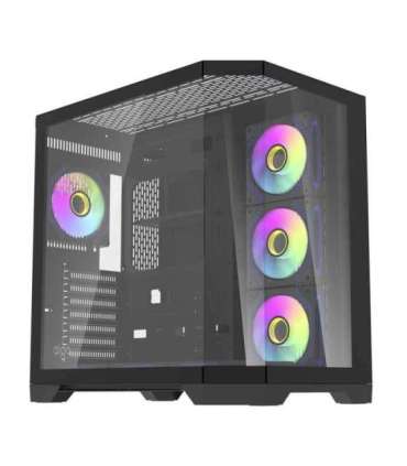 Darflash FT418 PRO computer case + 7 aRGB fans (black)