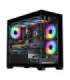 Darkflash C218M computer case + 6 ARGB fans (black)
